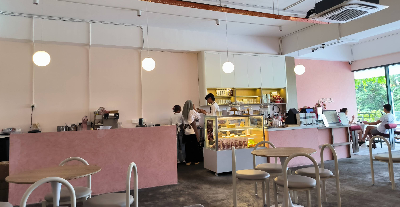 Fika café exterior storefront at Jesselton Twin Towers