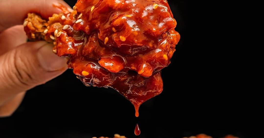 Korean fried chicken platter