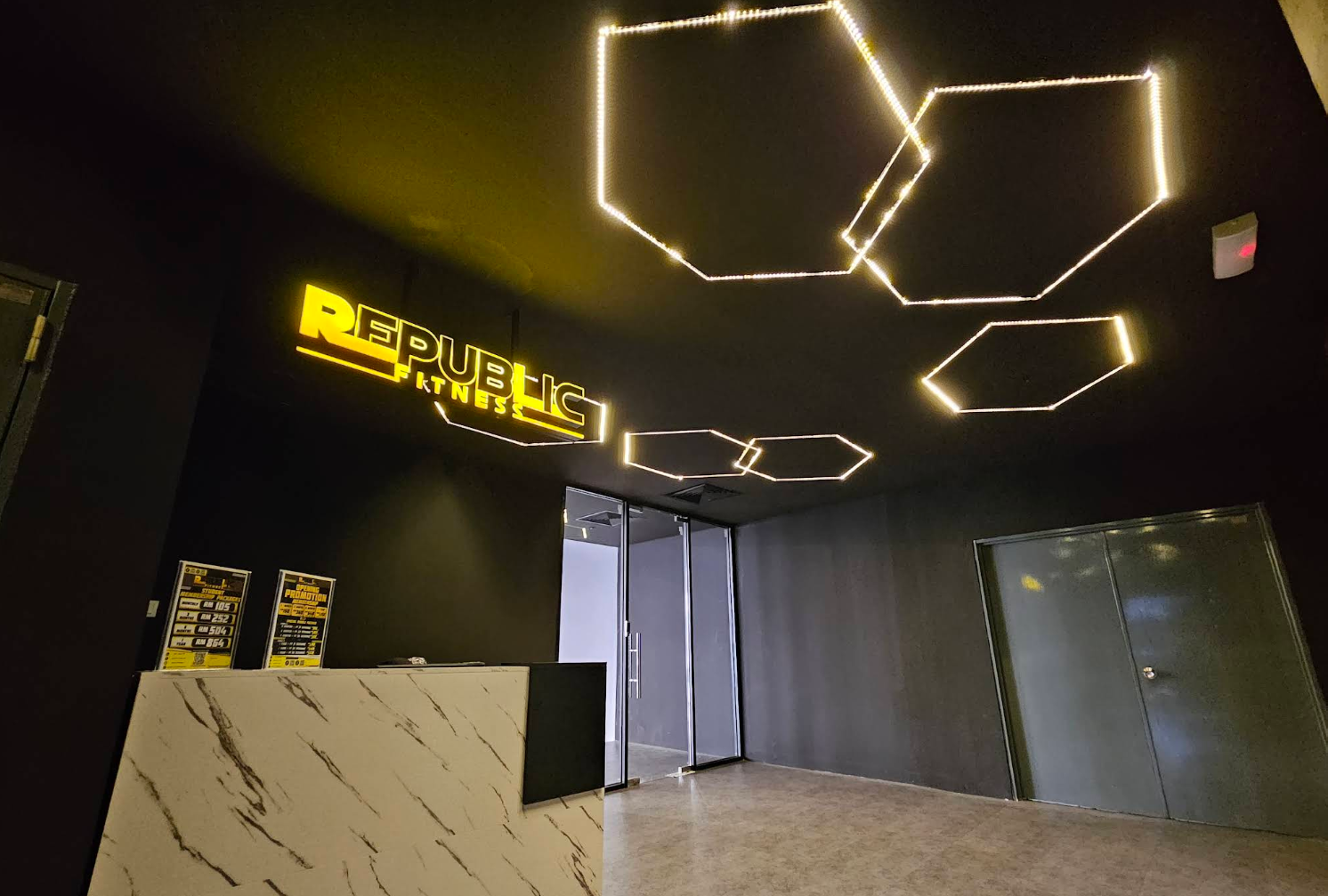 Republic Fitness KK website design showcase by SabahClick