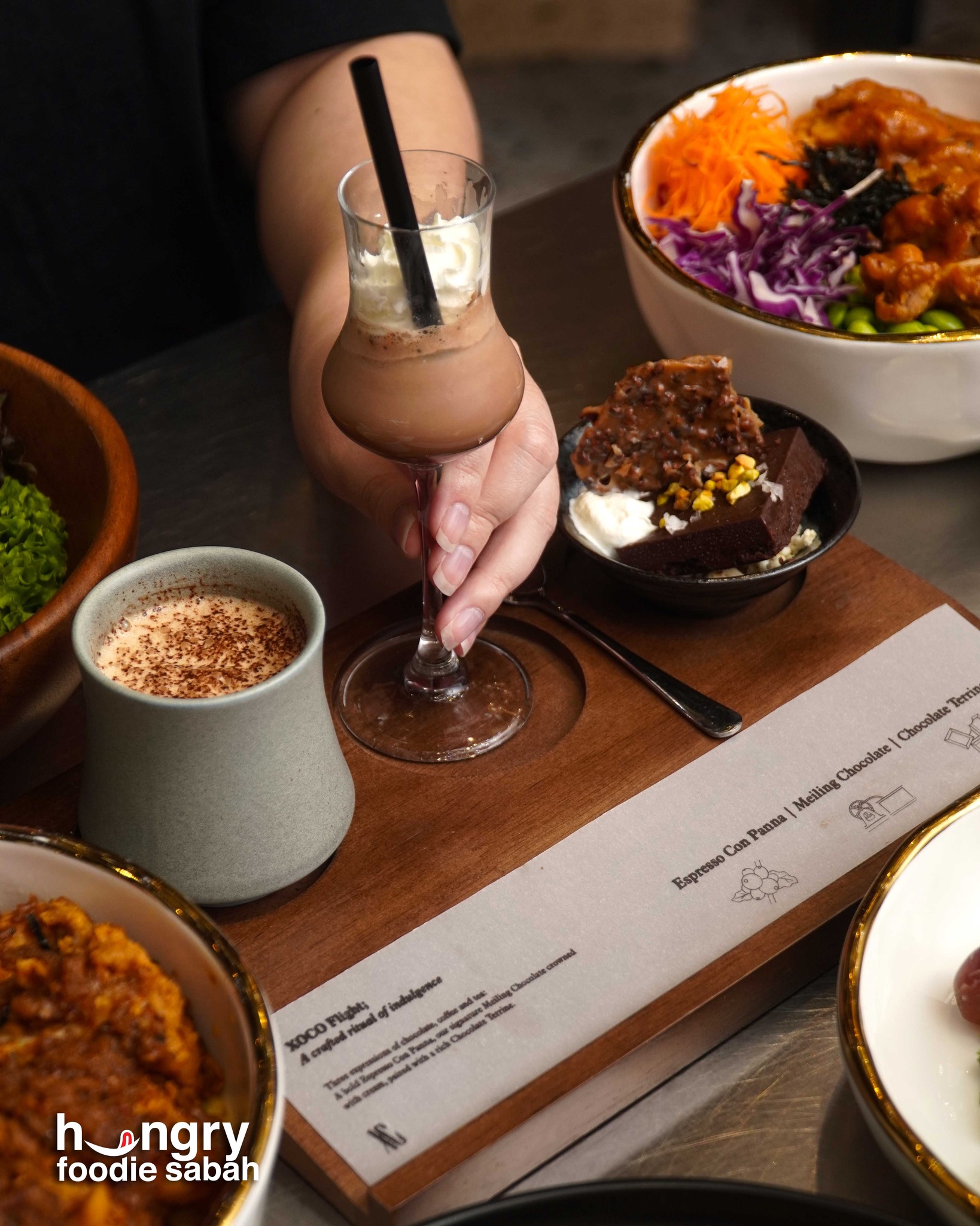 XOCO flight coffee tasting
